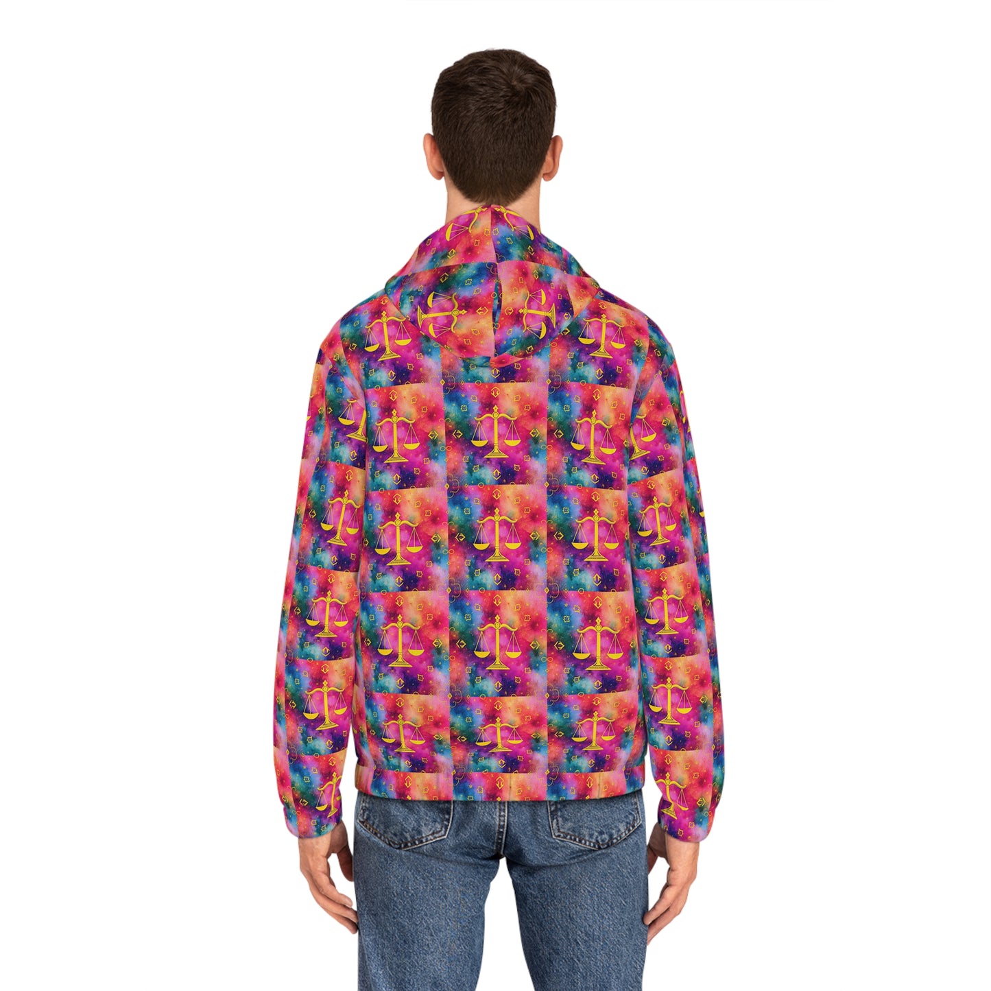 Full-Zip Hoodie (AOP), Libra, Zodiac v4, Pattern