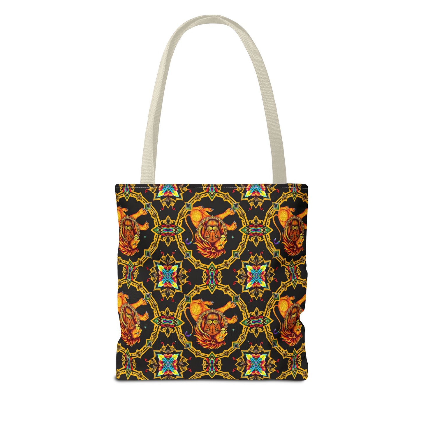 Tote Bag (AOP), Leo, Zodiac, Jewel Pattern