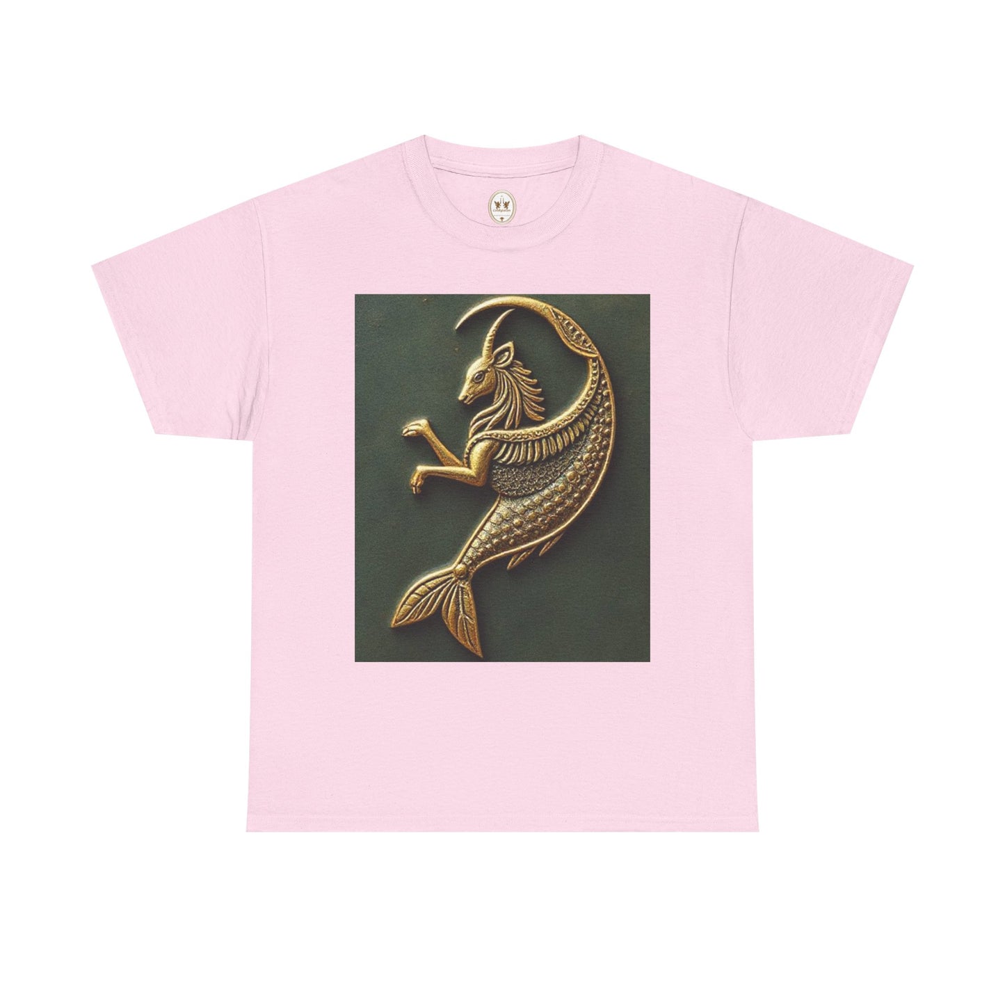 Unisex Heavy Cotton T-Shirt, Capricorn Animal. Symbol, Zodiac Design