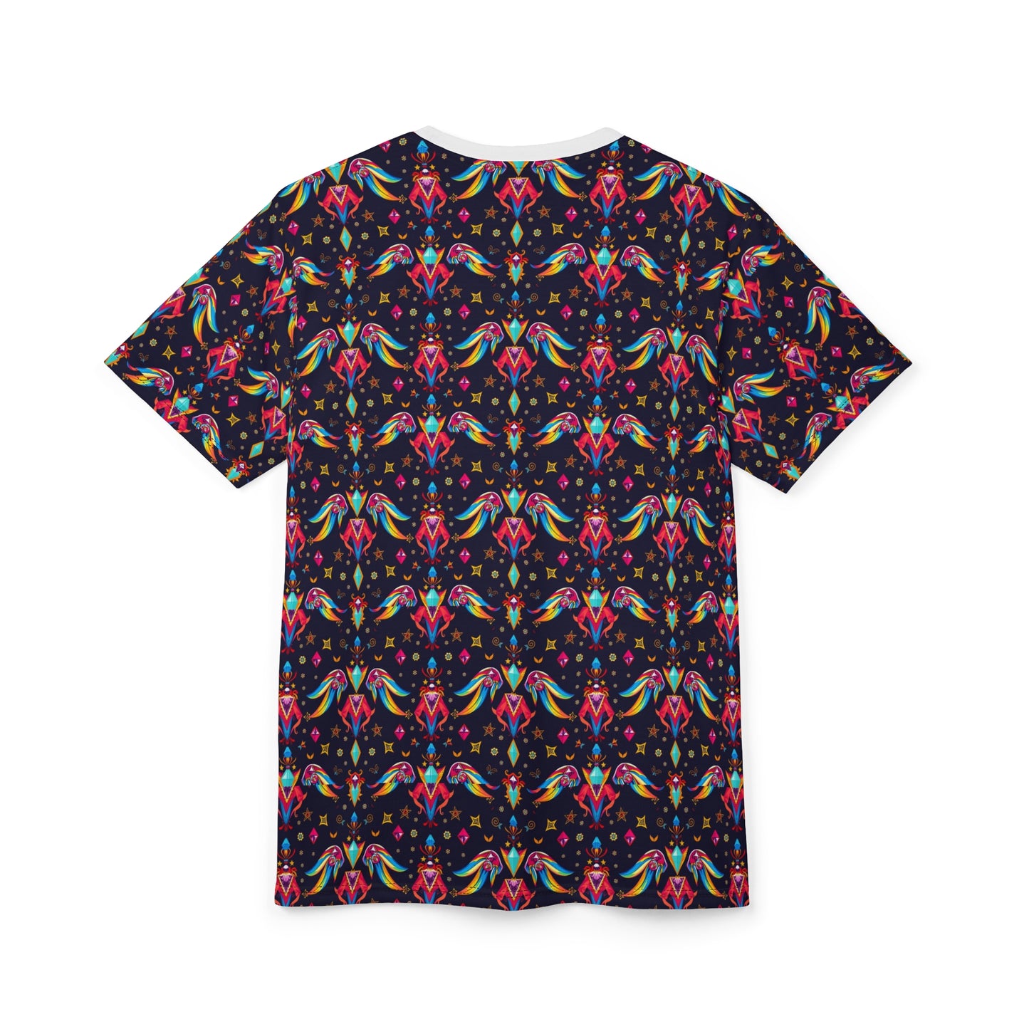 Unisex Cut & Sew T-Shirt, (AOP), Virgo, Zodiac, Jewels Pattern
