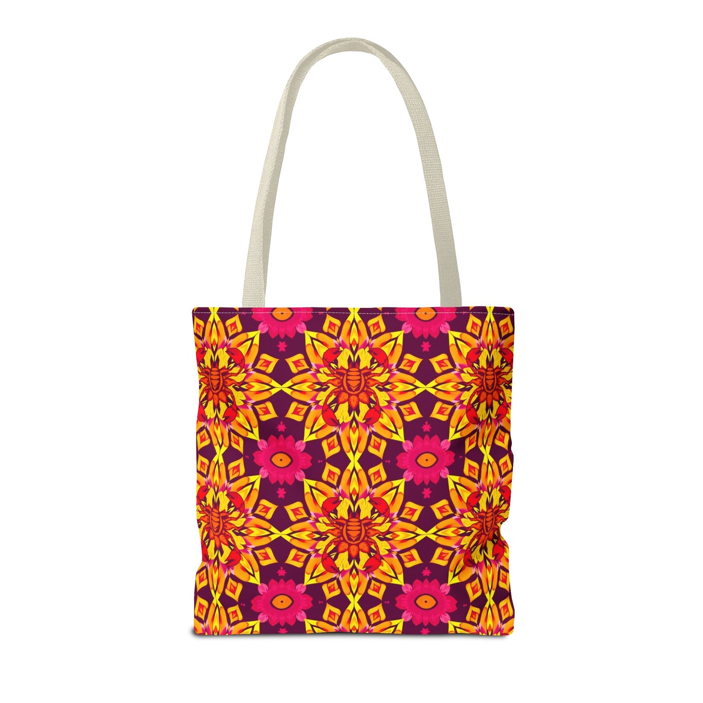 Tote Bag (AOP), Scorpio, Zodiac, Flower Pattern
