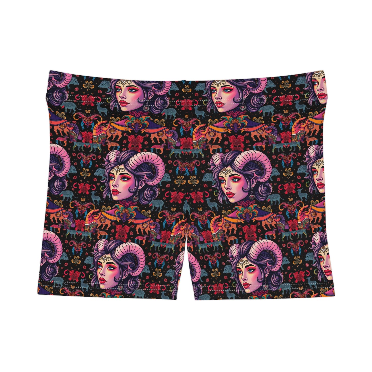 Women's Shorts, (AOP), Taurus, Zodiac v2, Sexy Pattern