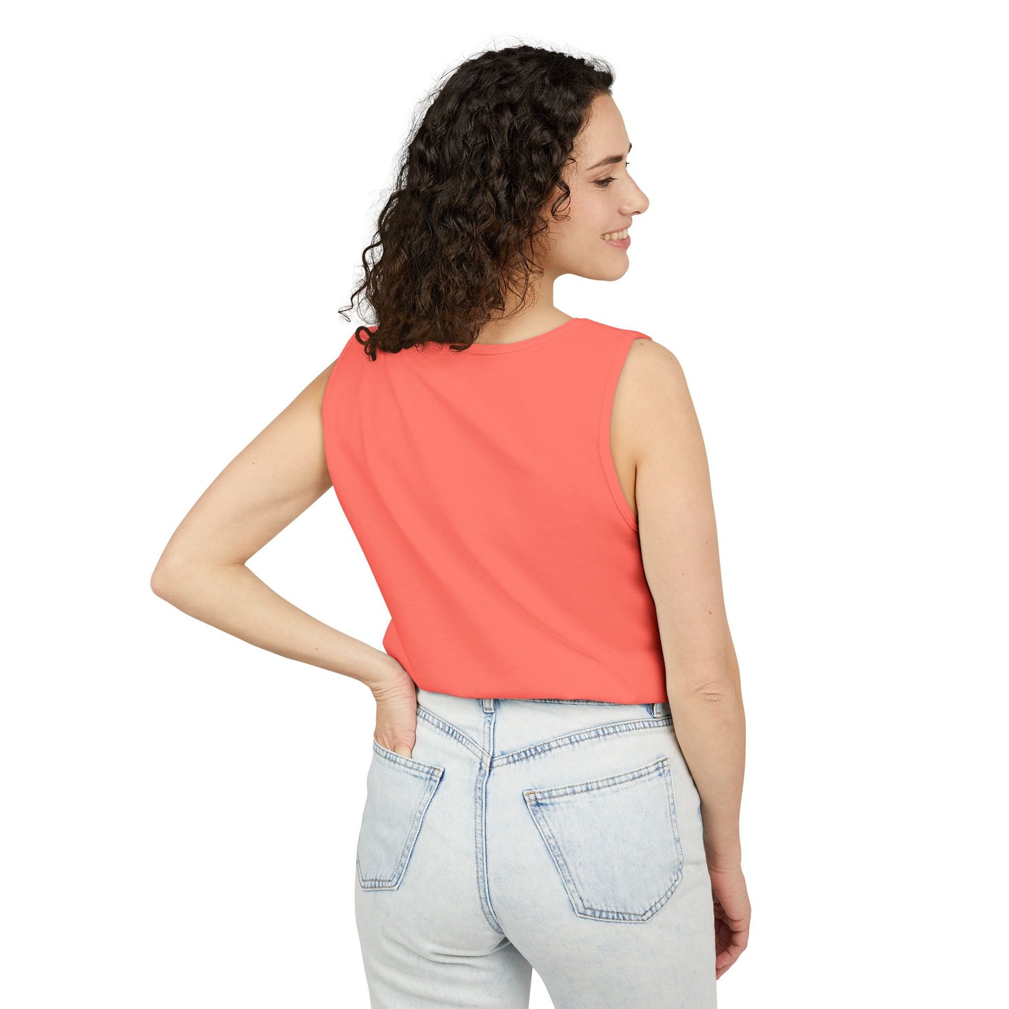 Unisex Garment-Dyed, Tank Top, Taurus Design, Planet Animal v1, 100% US cotton