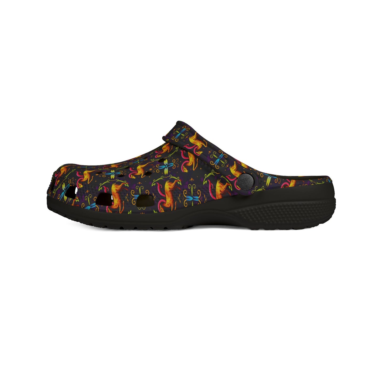 EVA Foam Rubber Shoes, (AOP), Aries, Zodiac v2, Pattern