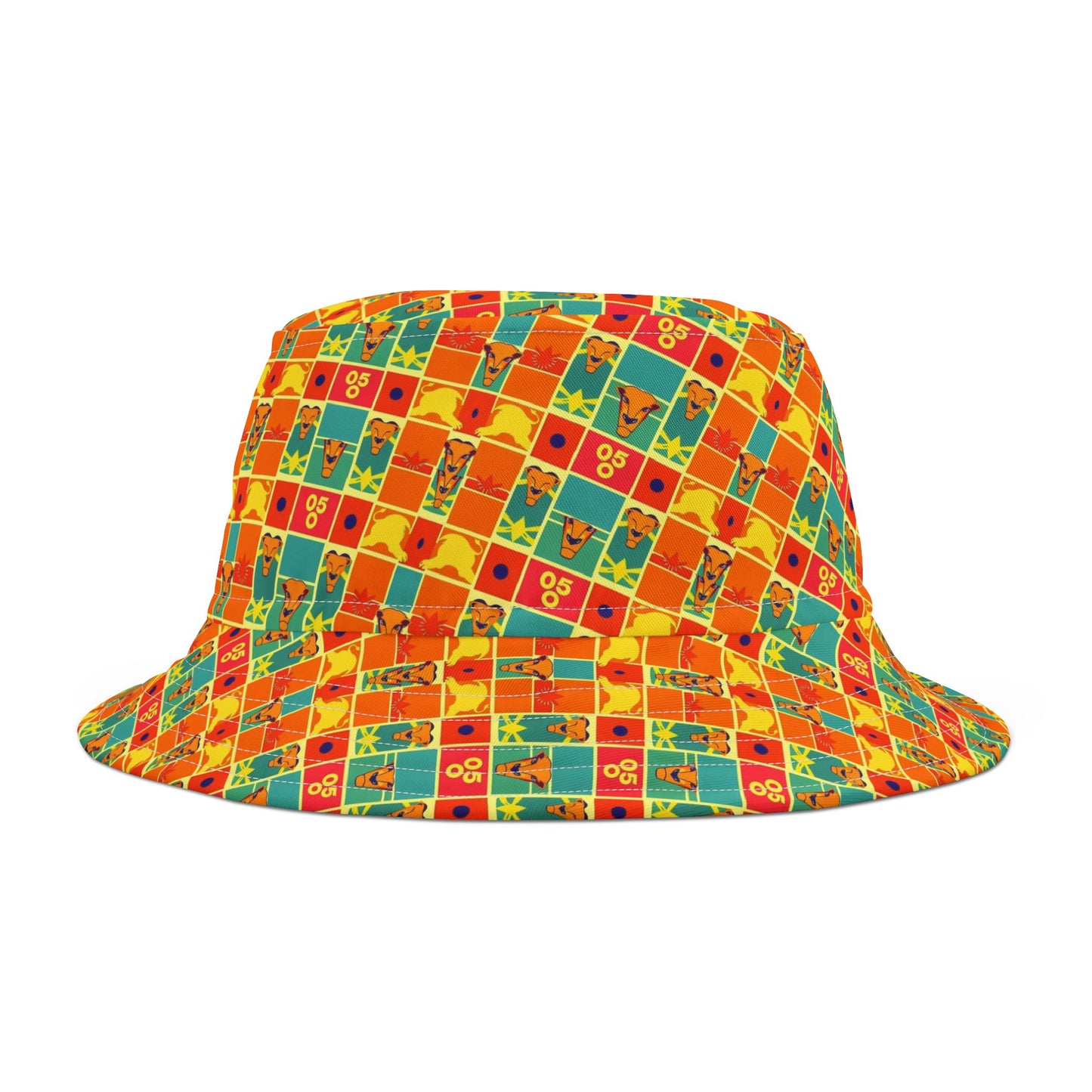 Bucket Hat, (AOP), Leo, Zodiac v1, Shape Pattern