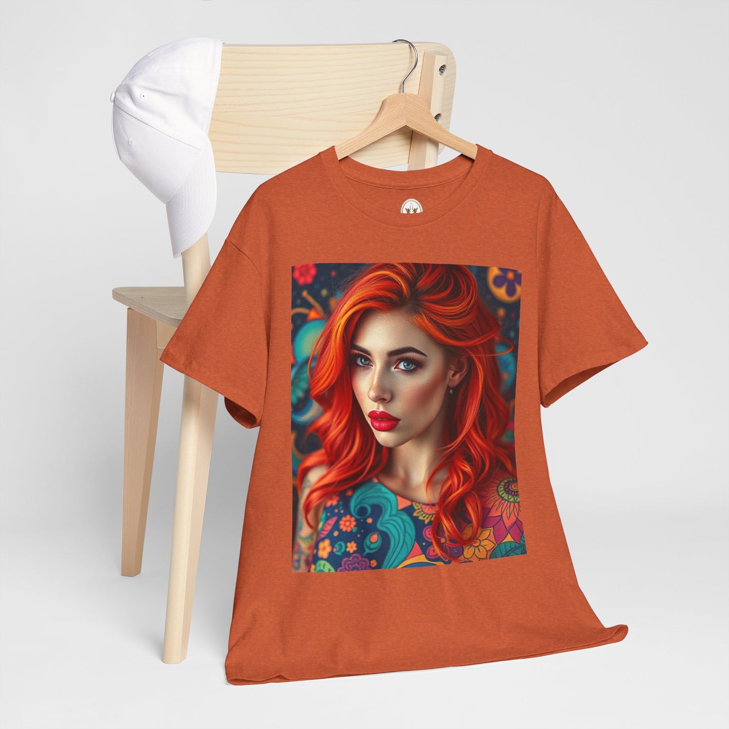 Unisex Heavy Cotton T-Shirt, Aquarius, Zodiac v1, Sexy Art