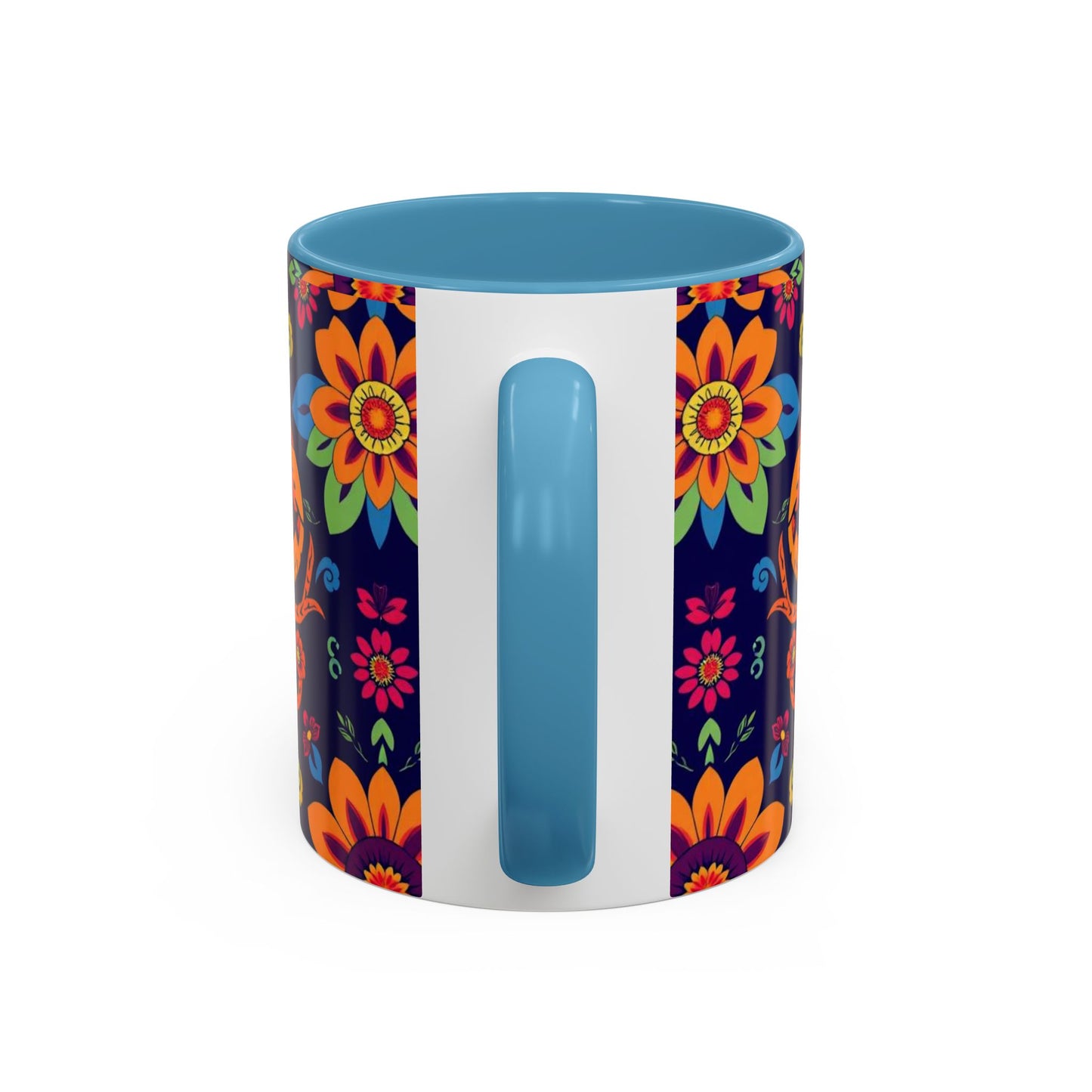 Accent Coffee Mug, Cancer, Zodiac, Flower Pattern, (11, 15oz)