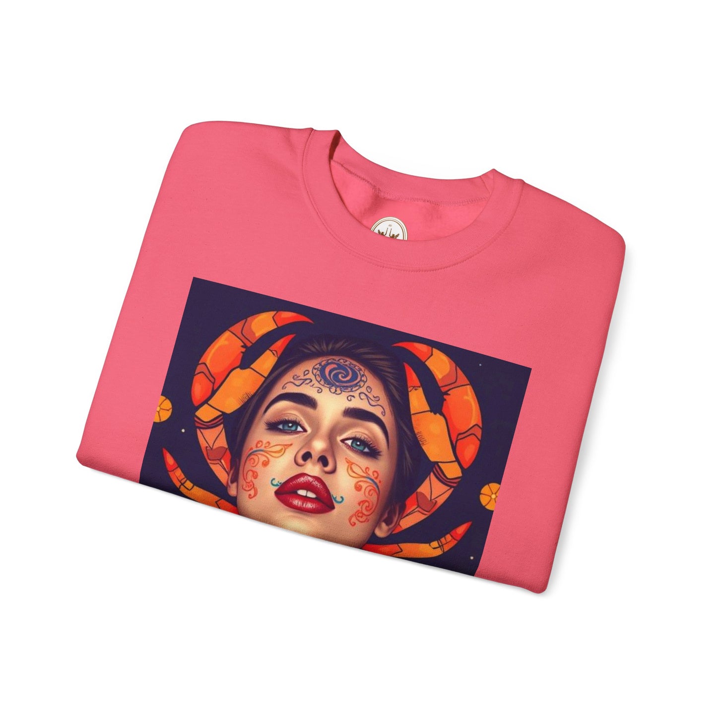 Unisex Heavy Blend™ Crewneck Sweatshirt, Cancer, Zodiac v1, Sexy Pattern