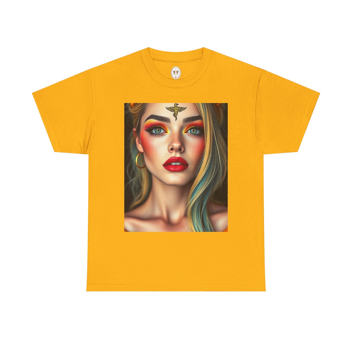 Unisex Heavy Cotton T-Shirt, Virgo, Zodiac, Sexy Art