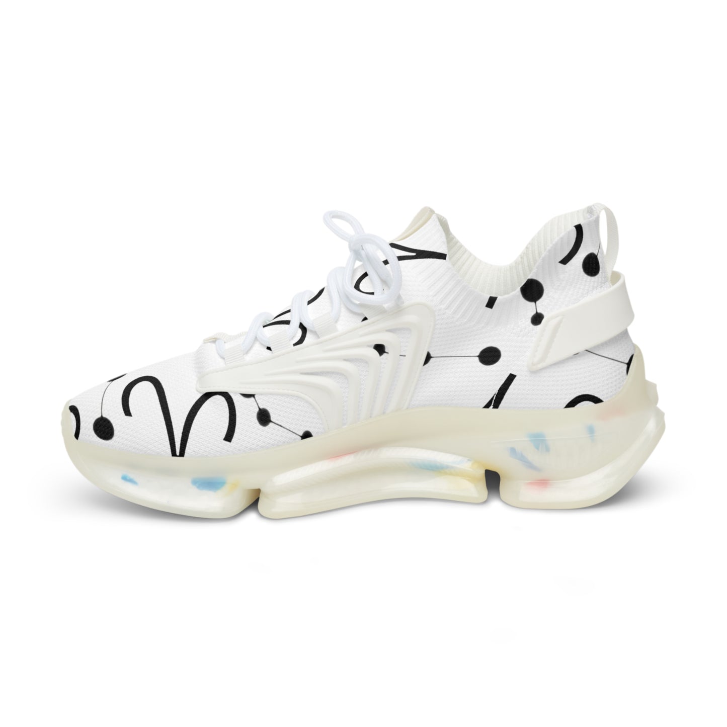 Men's Mesh Sneakers, Aries Zodiac Sign, all over print