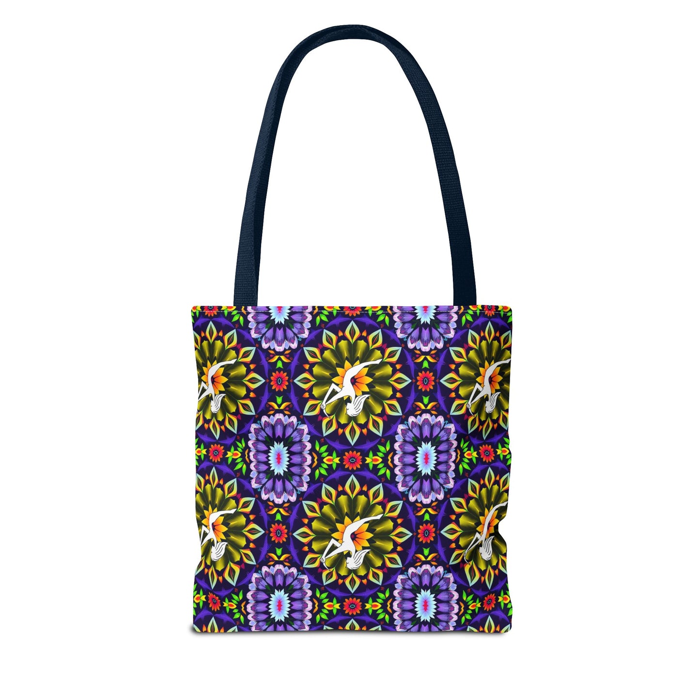 Tote Bag (AOP), Sagittarius, Zodiac v2, Flower Pattern