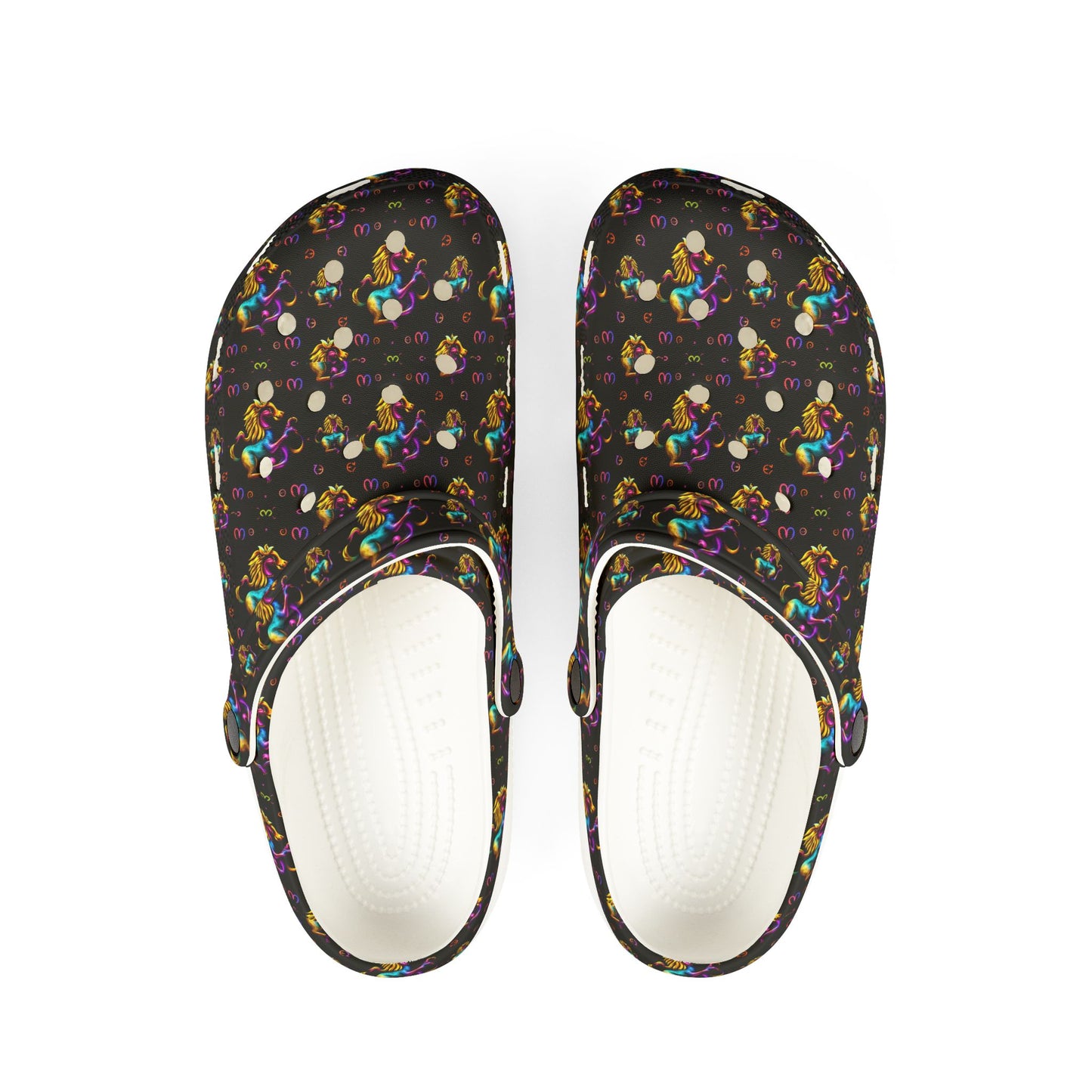 EVA Foam Rubber Shoes, (AOP), Virgo, Zodiac v3, Pattern
