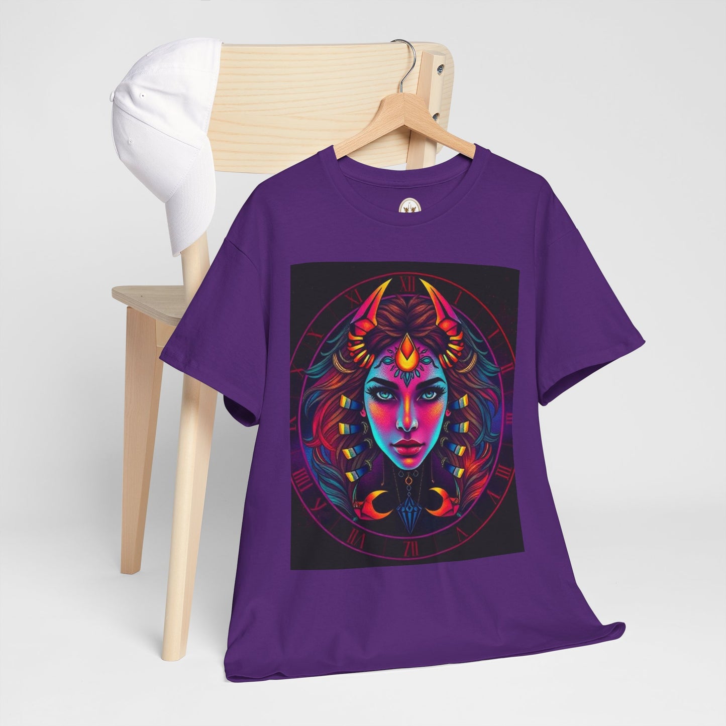 Unisex Heavy Cotton T-Shirt, Scorpio, Zodiac v4, Sexy Art