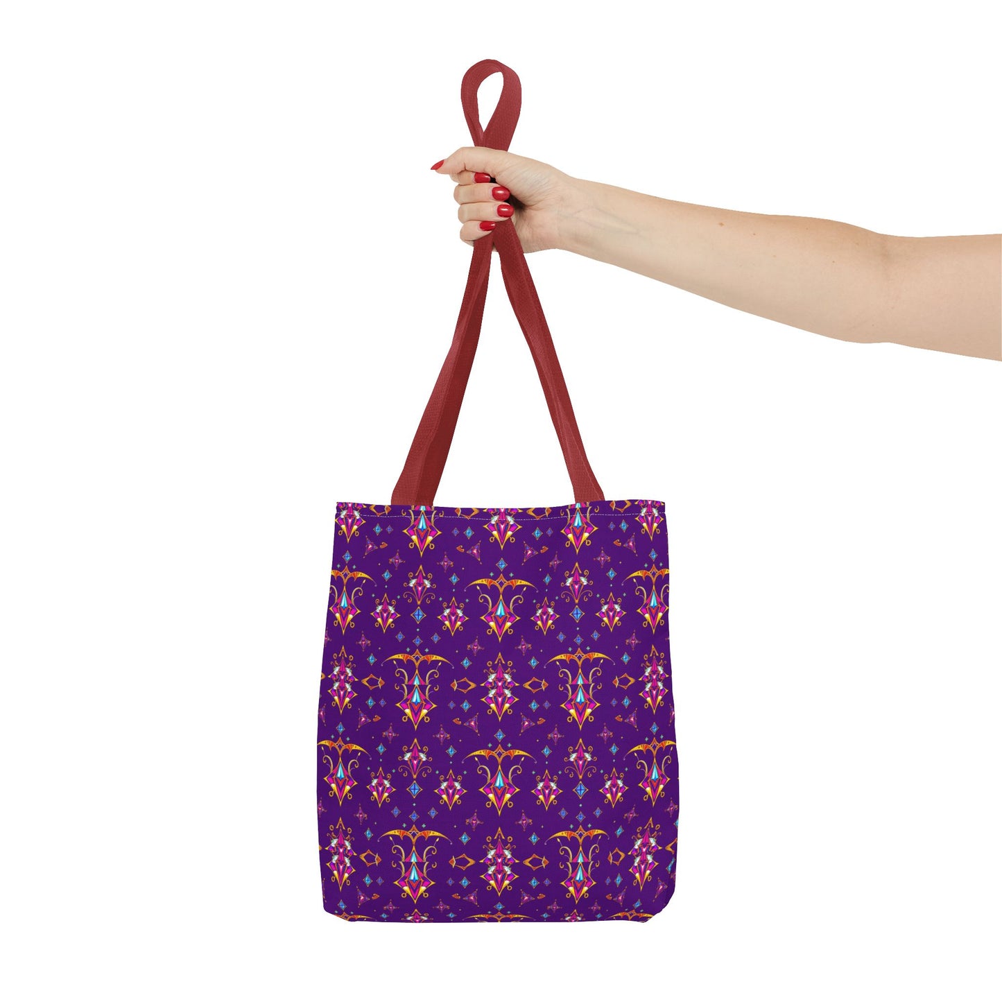 Tote Bag (AOP), Sagittarius, Zodiac, Jewel Pattern