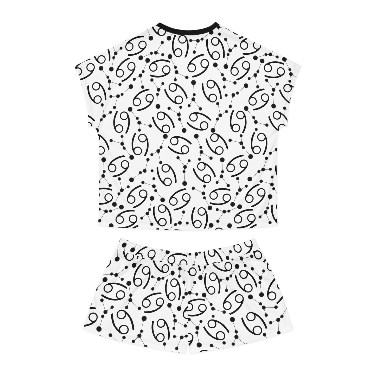 Women's Short Pajama Set Cancer Zodiac Sign (AOP)
