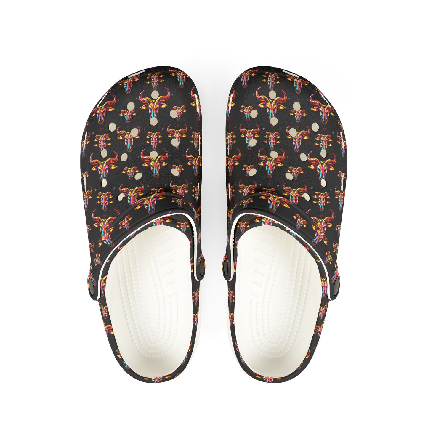 EVA Foam Rubber Shoes, (AOP), Taurus, Zodiac v3, Pattern