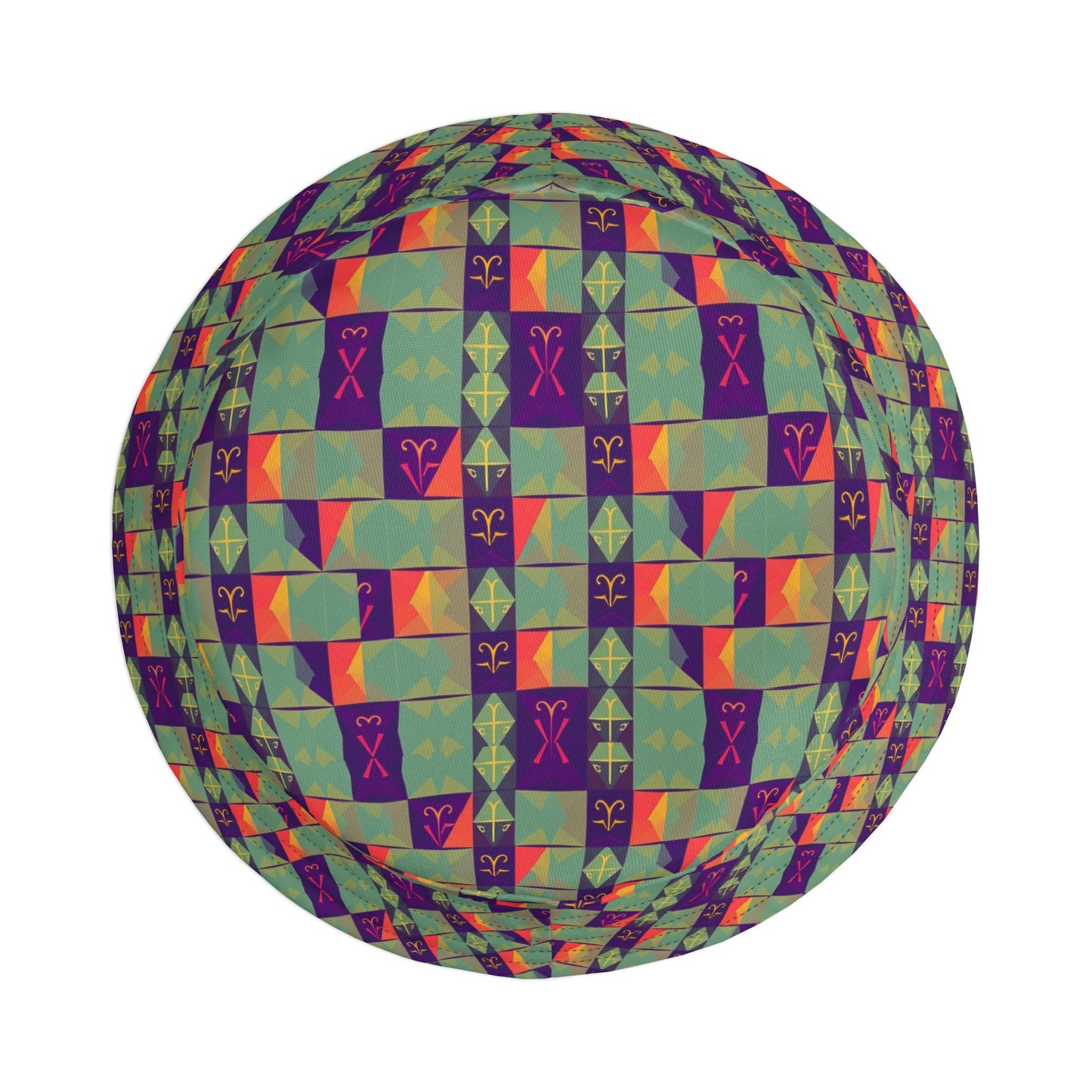 Bucket Hat, (AOP), Aquarius, Zodiac, Shape Pattern