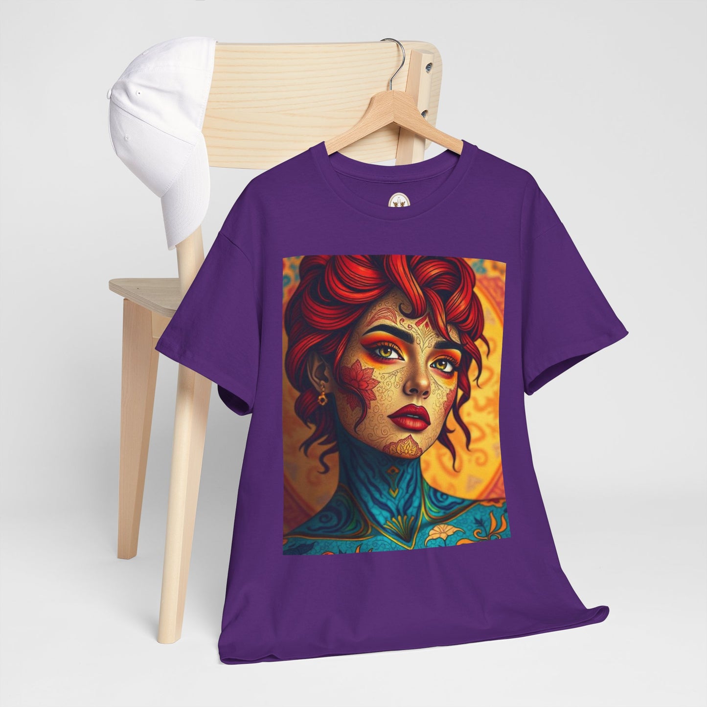 Unisex Heavy Cotton T-Shirt, Aquarius, Zodiac, Sexy Art