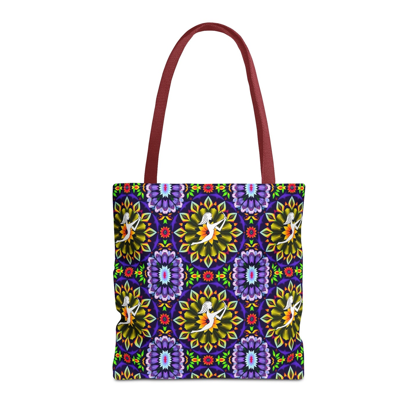 Tote Bag (AOP), Sagittarius, Zodiac v2, Flower Pattern