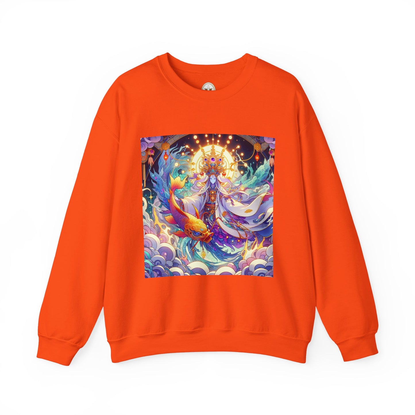 Unisex Heavy Blend™ Crewneck Sweatshirt, Anime Pisces King, Zodiac Design
