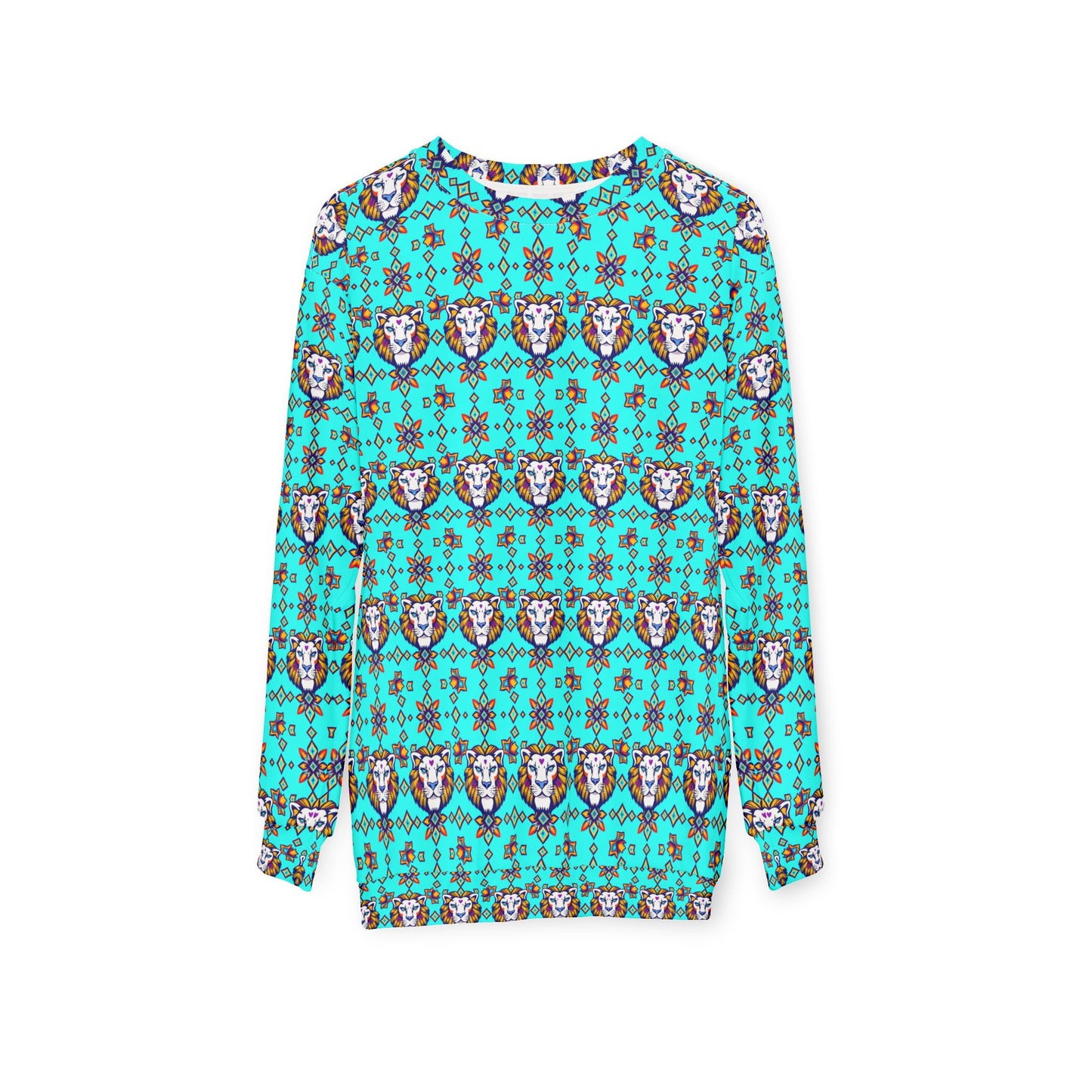 Unisex Sweatshirt (AOP), Leo, Zodiac, Jewel Pattern