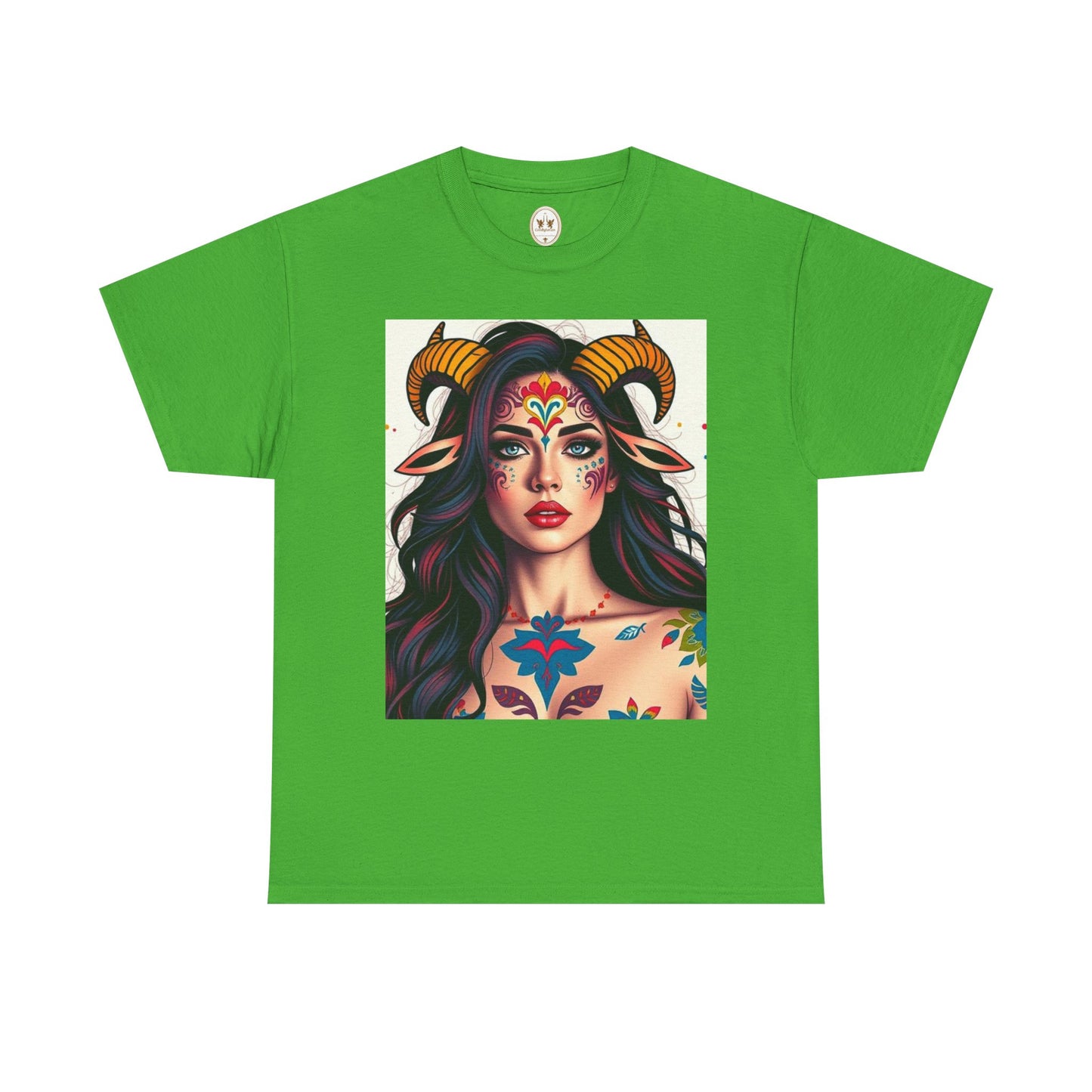 Unisex Heavy Cotton T-Shirt, Taurus, Zodiac v1, Sexy Art