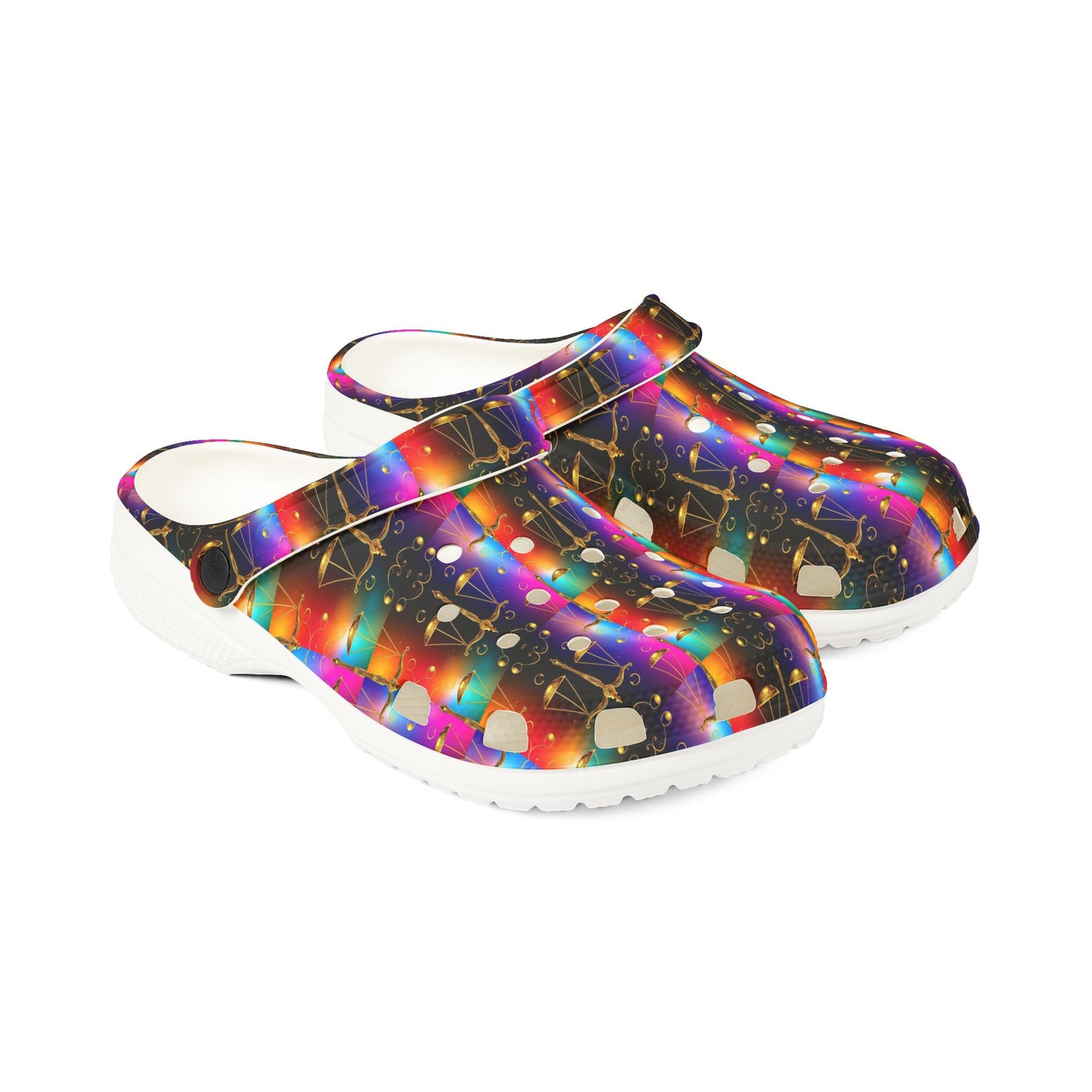 EVA Foam Rubber Shoes, (AOP), Libra, Zodiac v1, Pattern