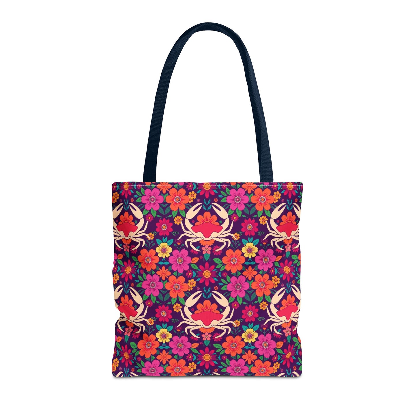 Tote Bag (AOP), Cancer, Zodiac, Flower Pattern