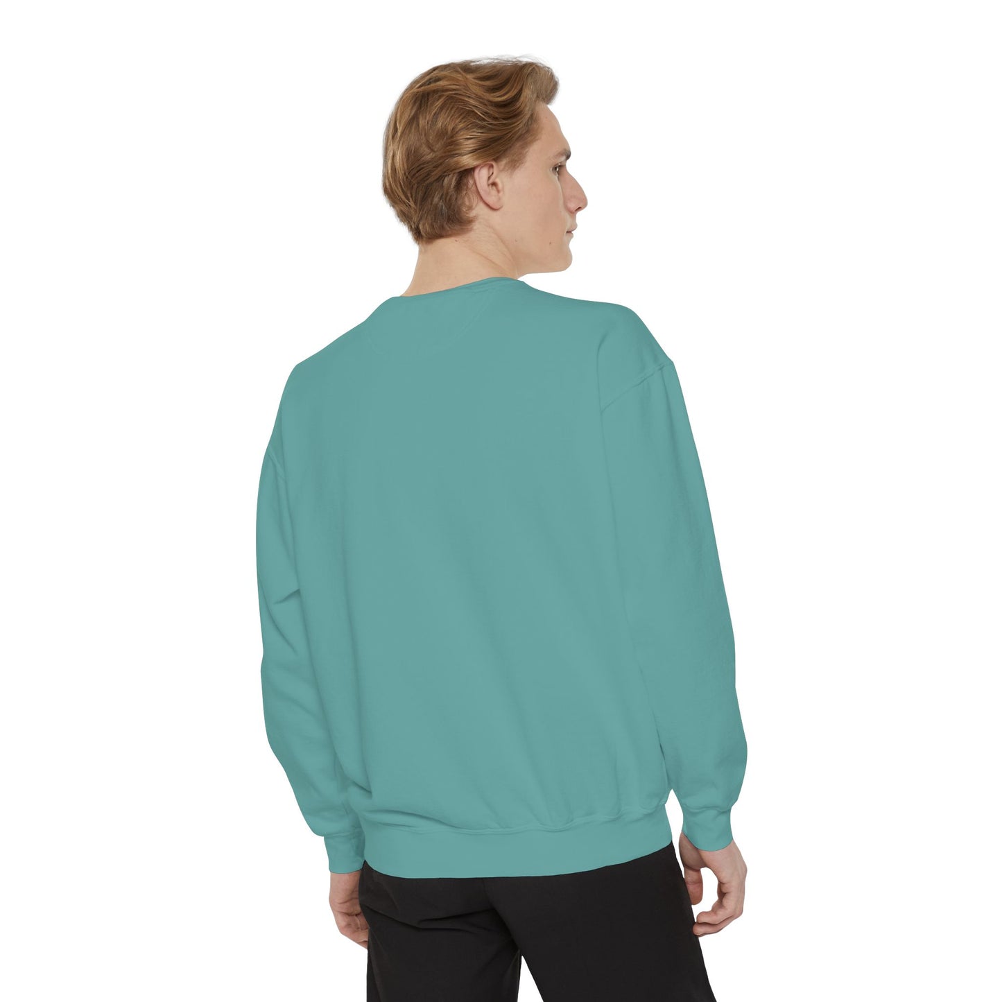 Garment-Dyed Sweatshirt, Unisex, Space Animal Design v1, Leo