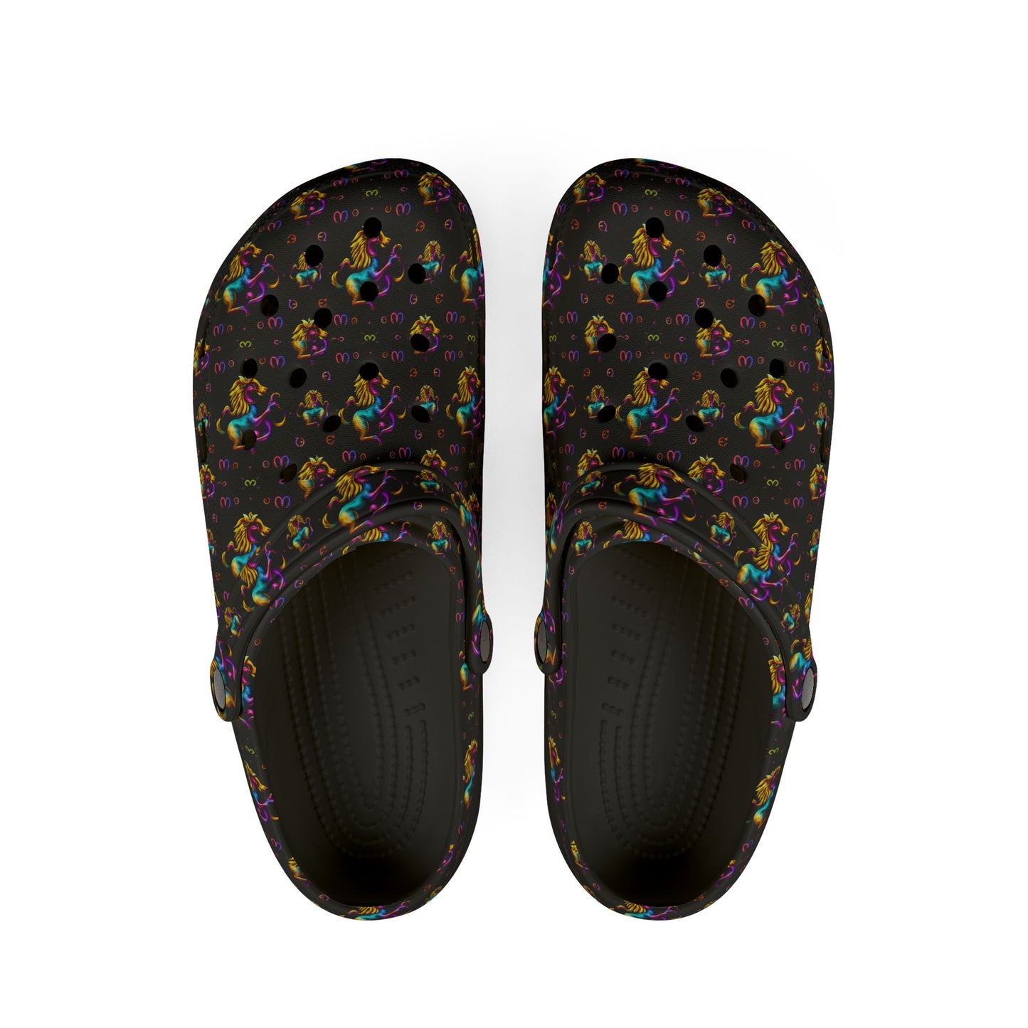 EVA Foam Rubber Shoes, (AOP), Virgo, Zodiac v3, Pattern