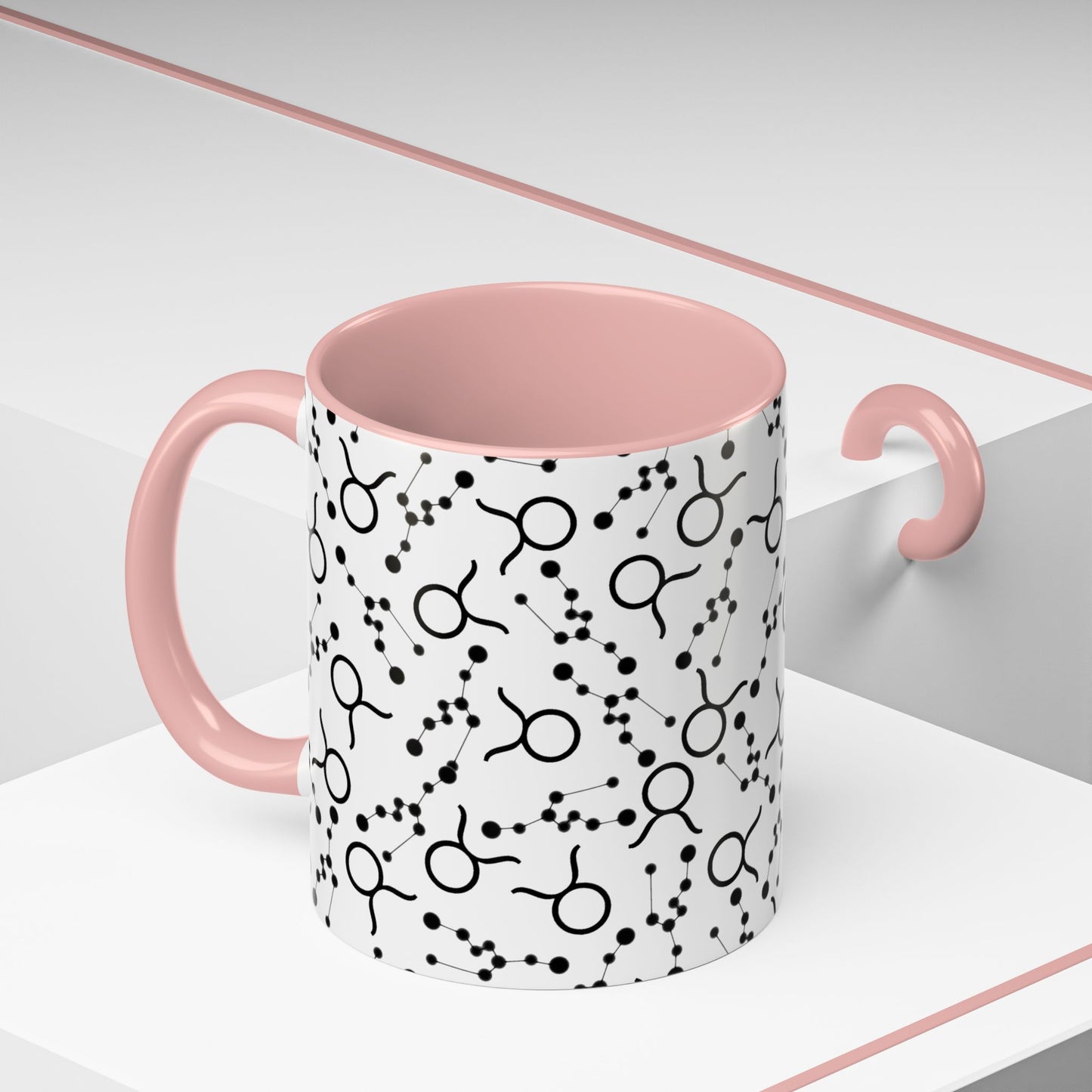 Accent Coffee Mug with the Taurus Zodiac sign (11, 15oz)