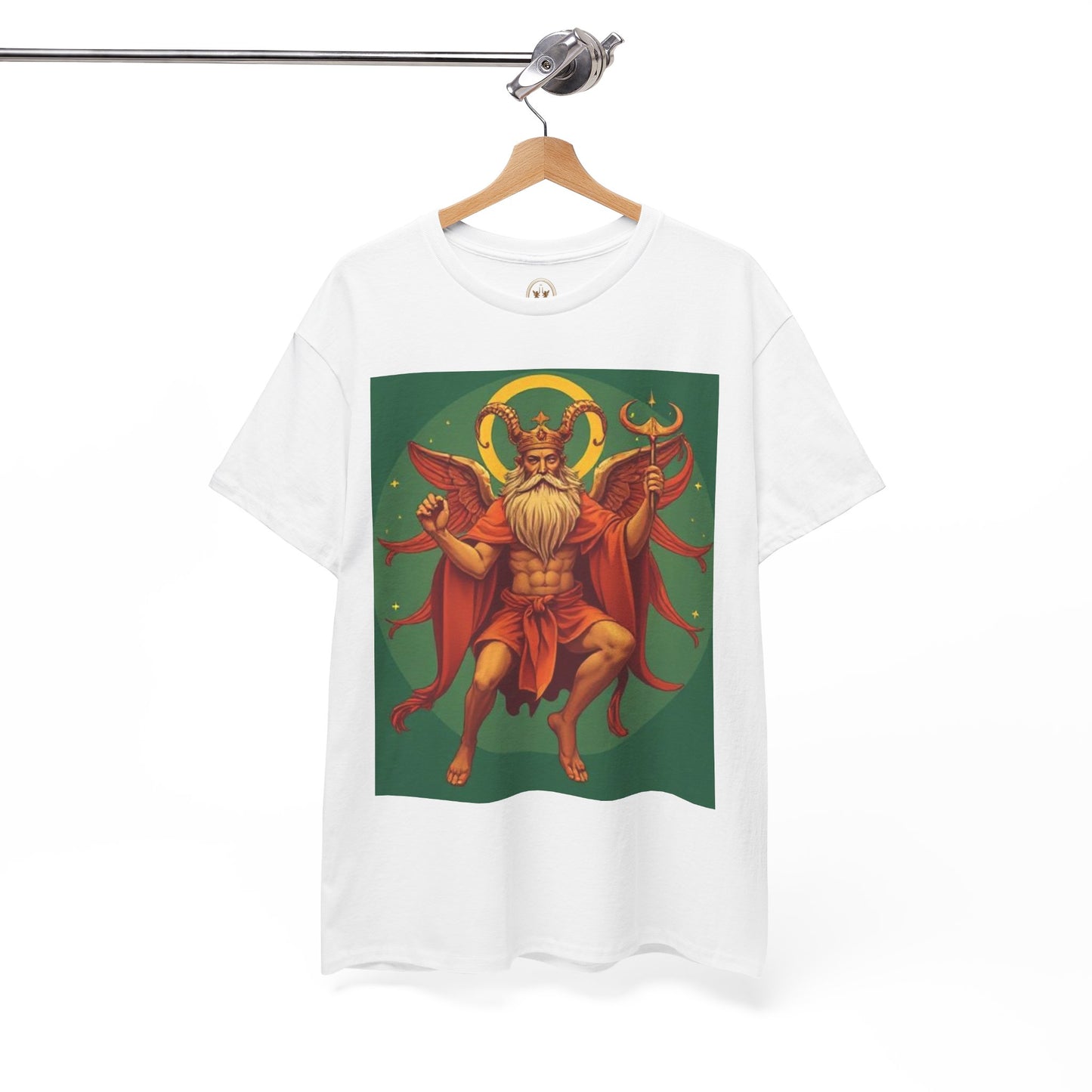 Unisex Heavy Cotton T-Shirt, Aries God, Zodiac Design