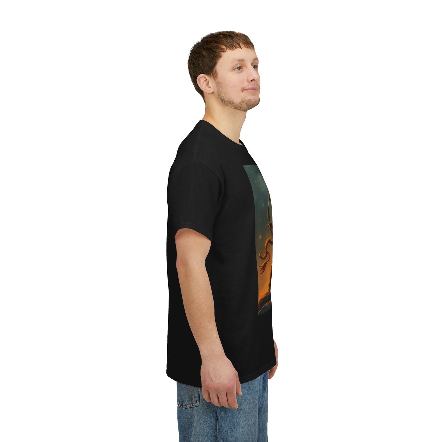 Unisex Heavy Cotton T-Shirt, Arrow Centaur v1, Sagittarius Zodiac Design