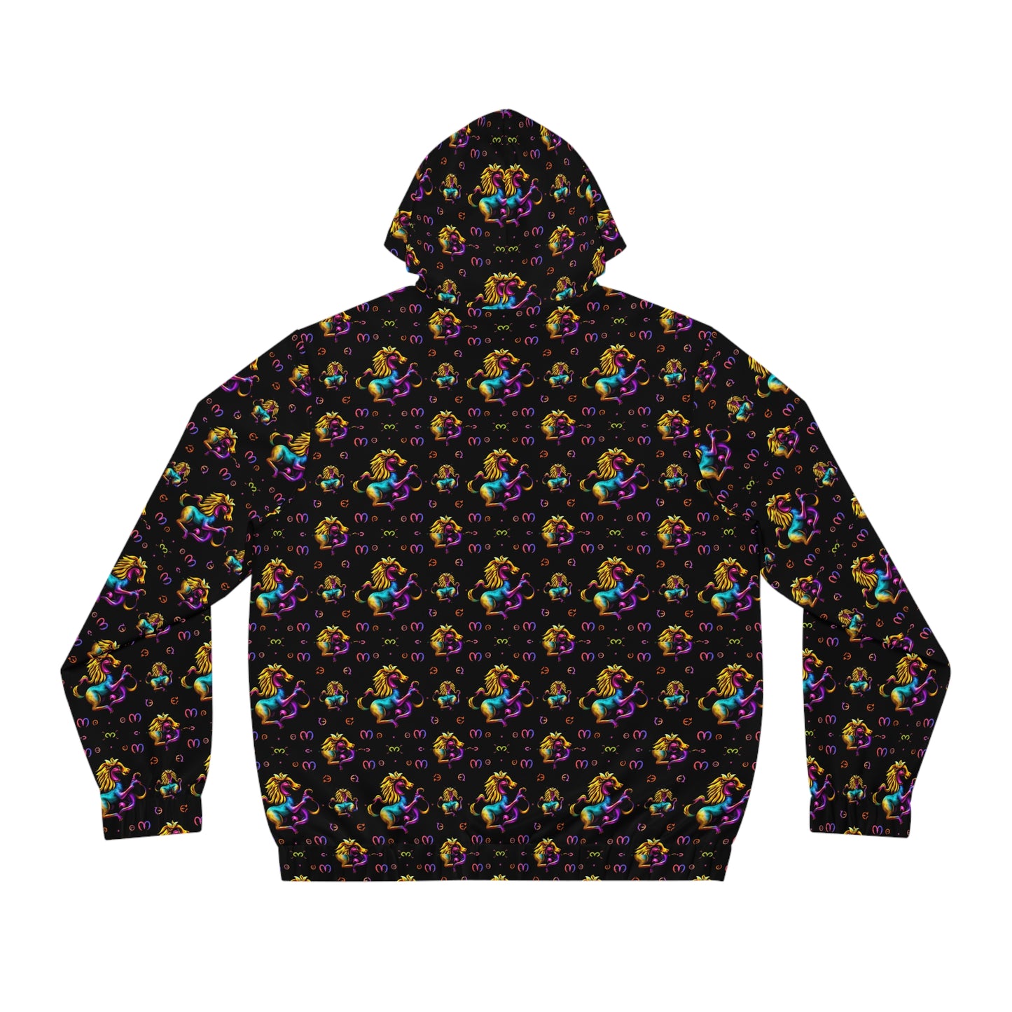 Full-Zip Hoodie (AOP), Virgo, Zodiac v1, Pattern
