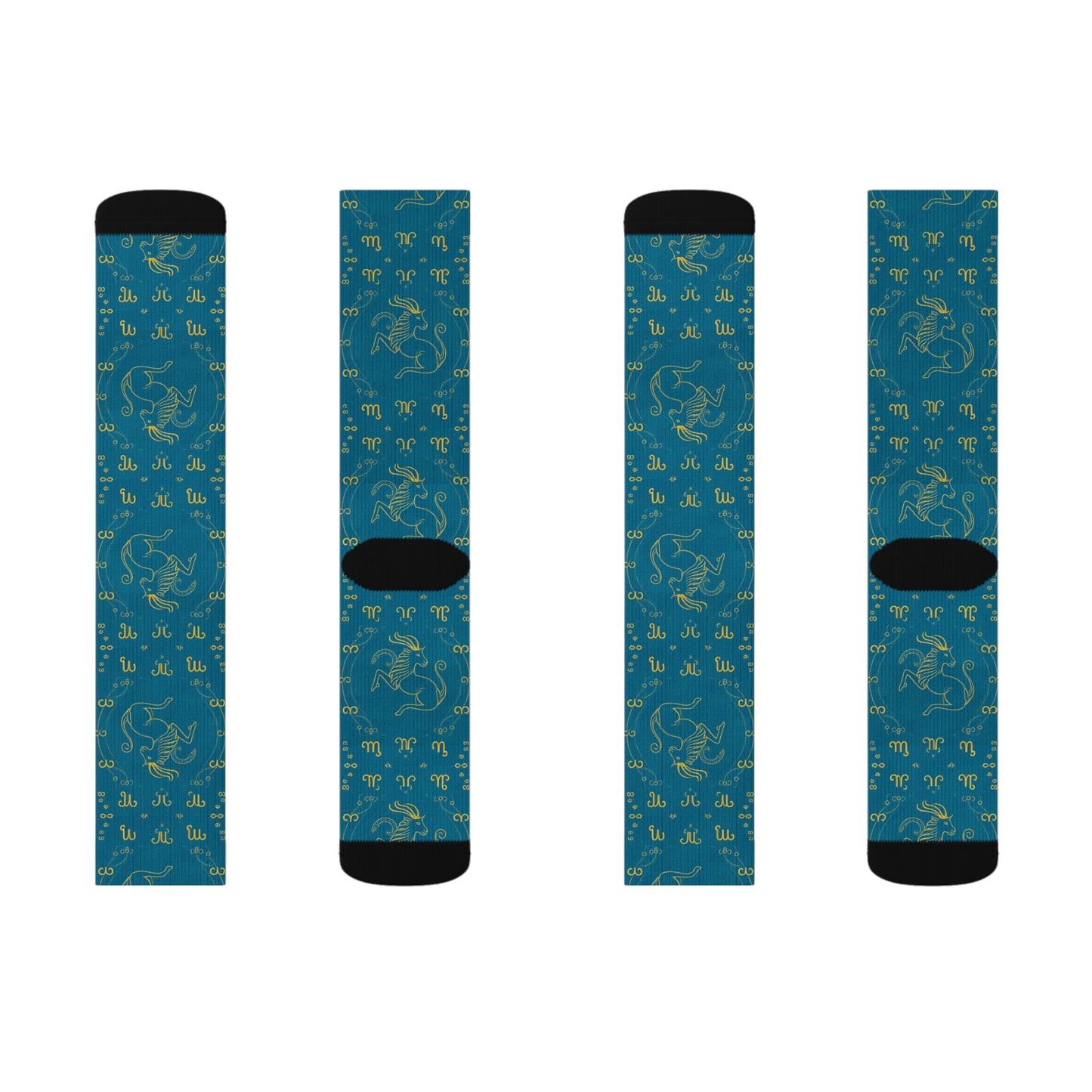 Sublimation Socks, Aquarius, Zodiac v1, Pattern