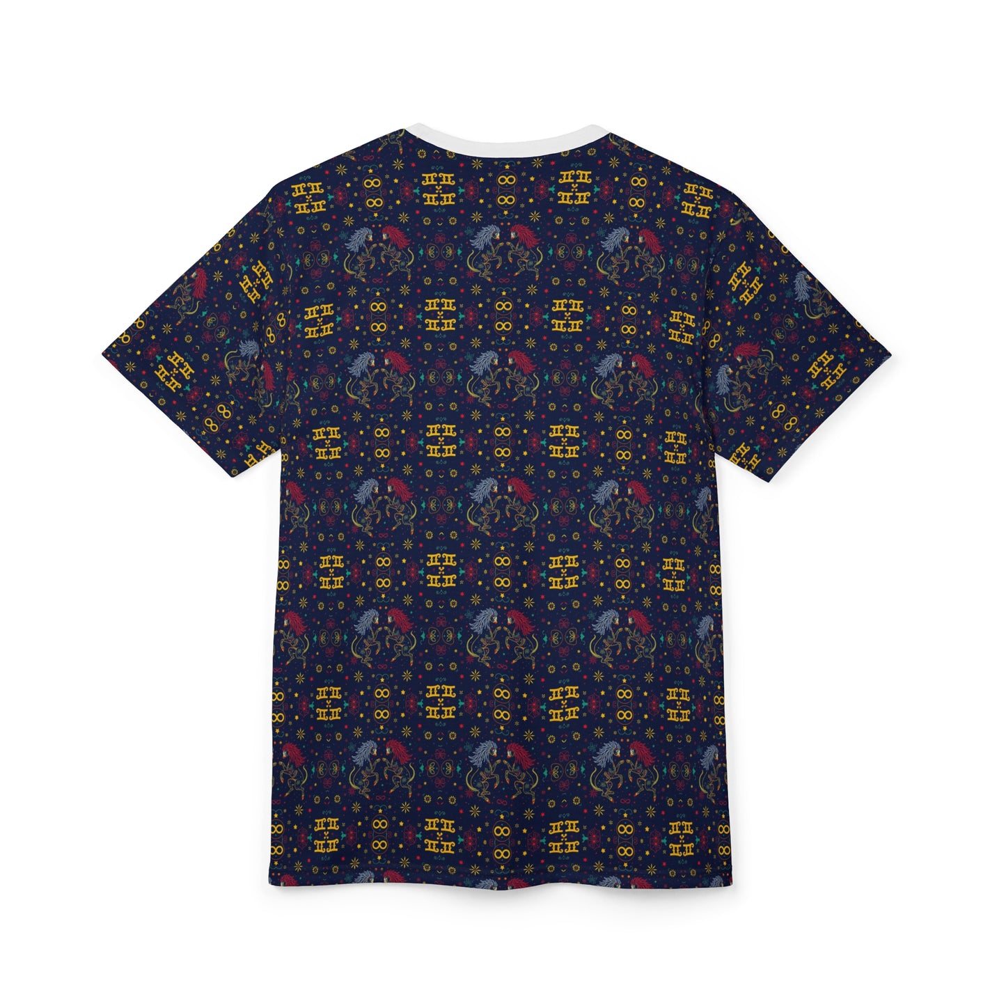 Unisex Cut & Sew T-Shirt, AOP, Gemini, Zodiac v1, Pattern