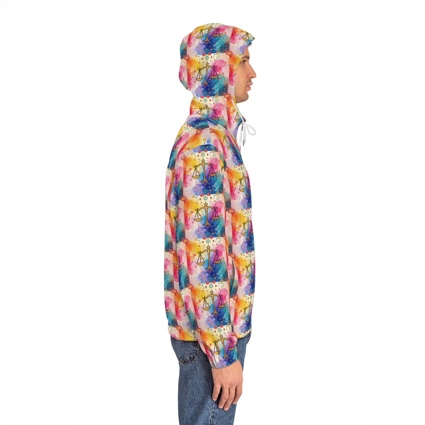 Full-Zip Hoodie (AOP), Libra, Zodiac v3, Pattern