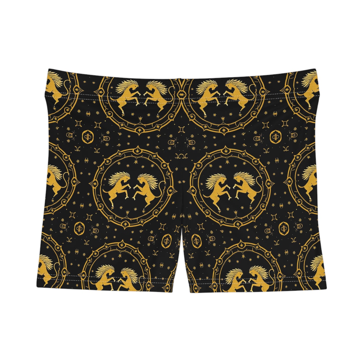 Women's Shorts, AOP, Gemini, Zodiac v1, Pattern