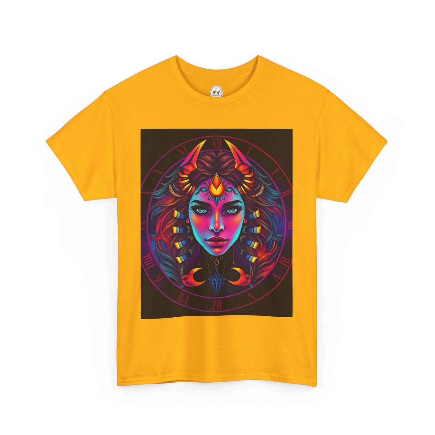 Unisex Heavy Cotton T-Shirt, Scorpio, Zodiac v4, Sexy Art
