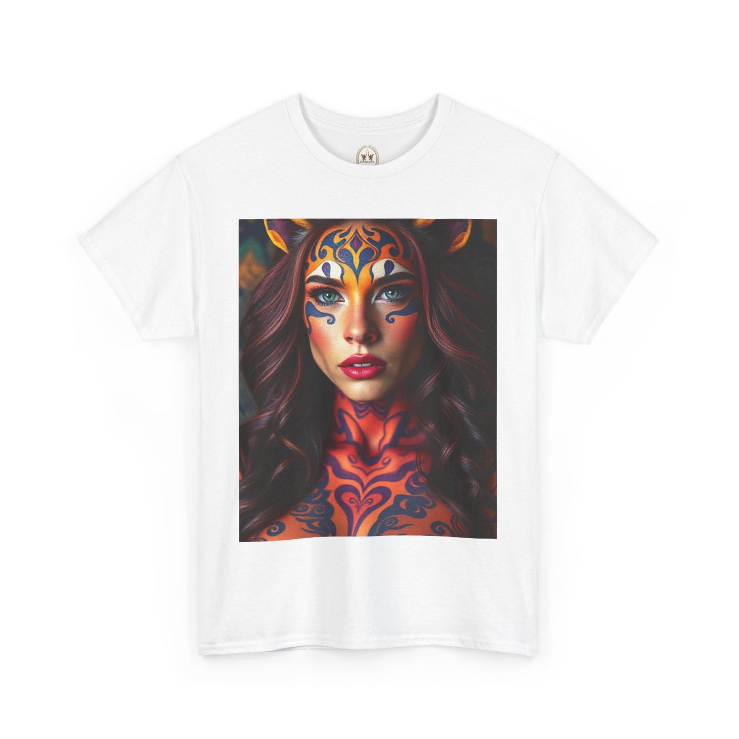 Unisex Heavy Cotton T-Shirt, Leo, Zodiac, Sexy Art