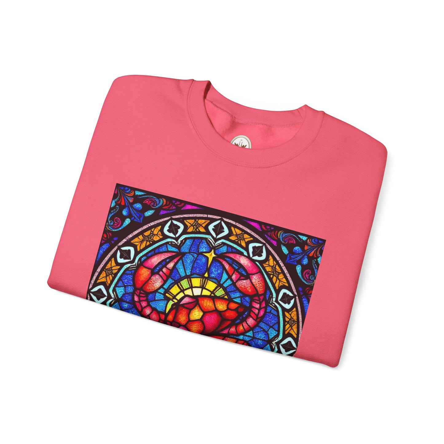 Unisex Heavy Blend™ Crewneck Sweatshirt, Glass 1, Cancer Zodiac Design