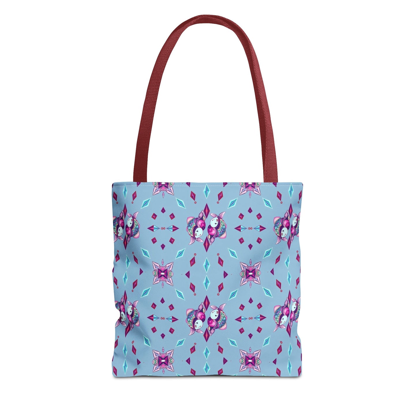Tote Bag (AOP), Pisces, Zodiac v1, Jewel Pattern