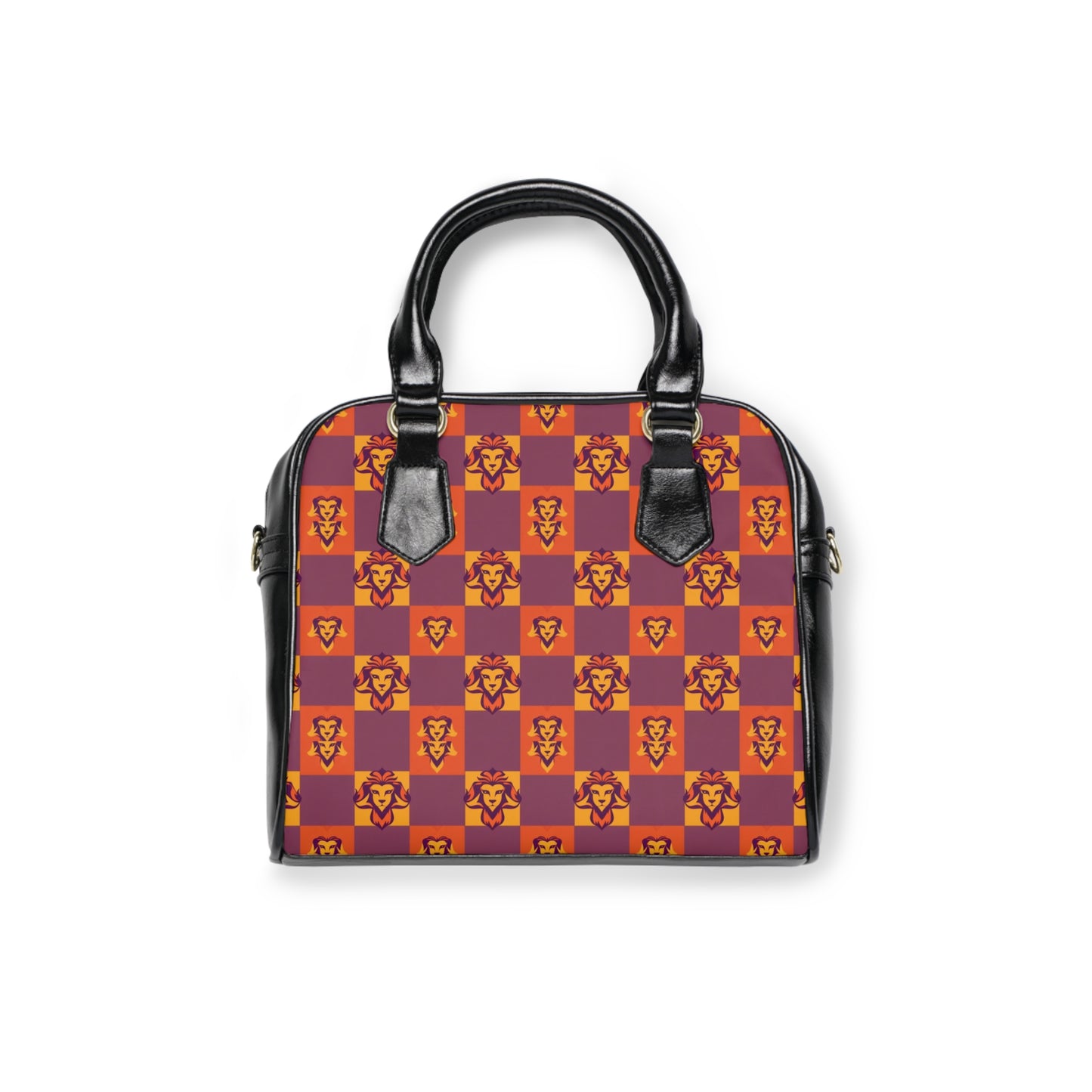 Shoulder Handbag, Leo, Zodiac v4, Shapes Pattern