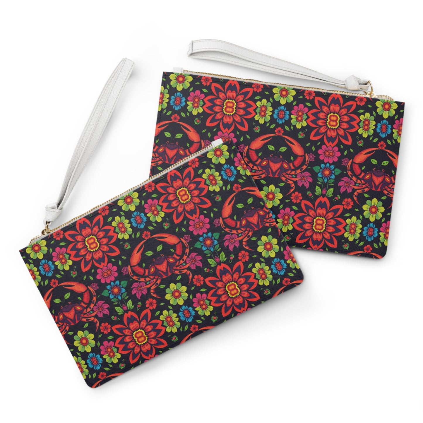 Clutch Bag, Cancer, Zodiac, Flower Pattern