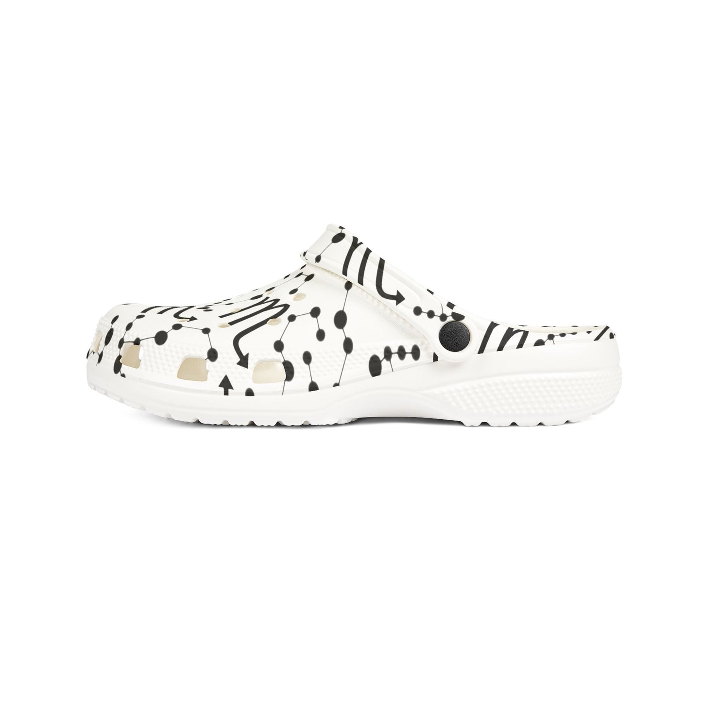 EVA Foam Rubber Shoes (AOP), Material 100% EVA, Scorpio Zodiac Design