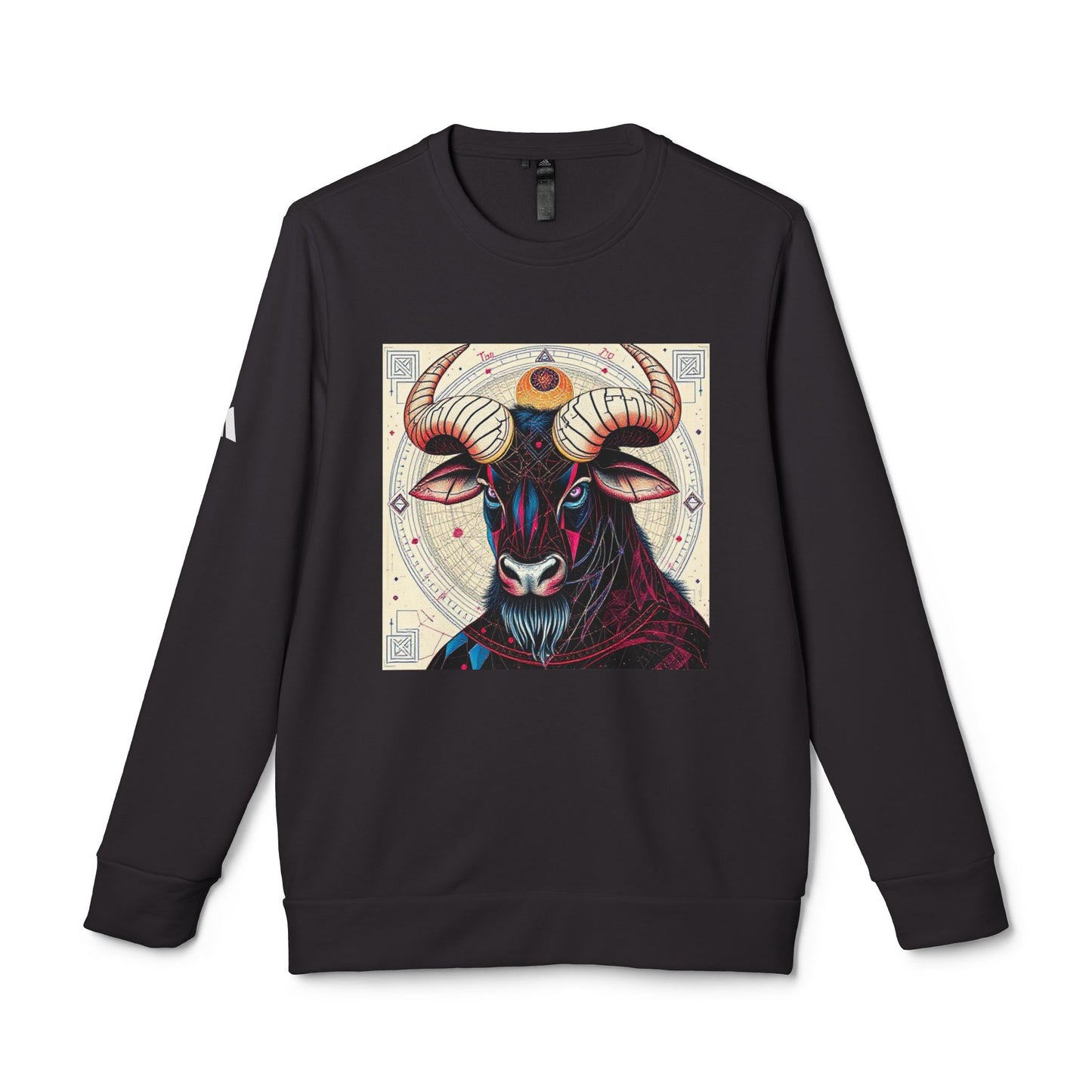 Adidas, Unisex Fleece Crewneck Sweatshirt, Taurus, Pop Art v1, Zodiac
