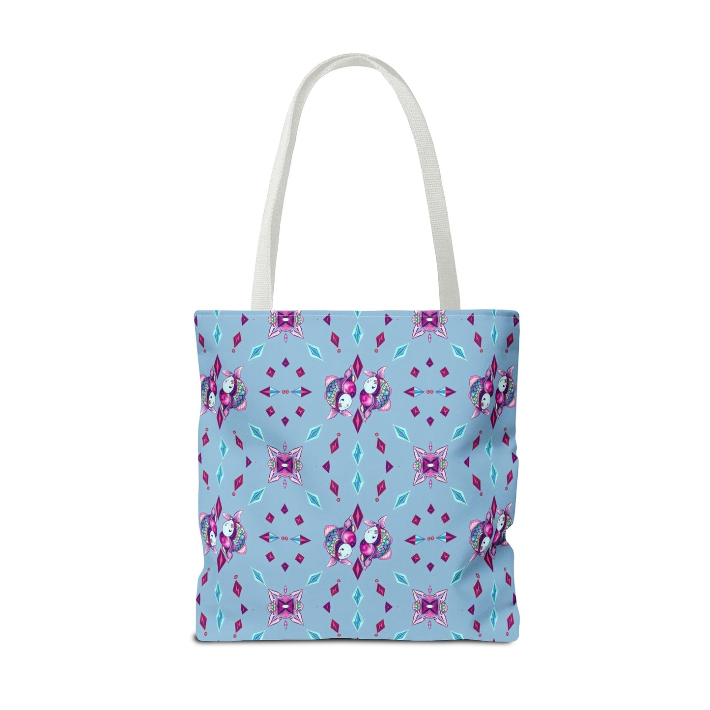 Tote Bag (AOP), Pisces, Zodiac v1, Jewel Pattern
