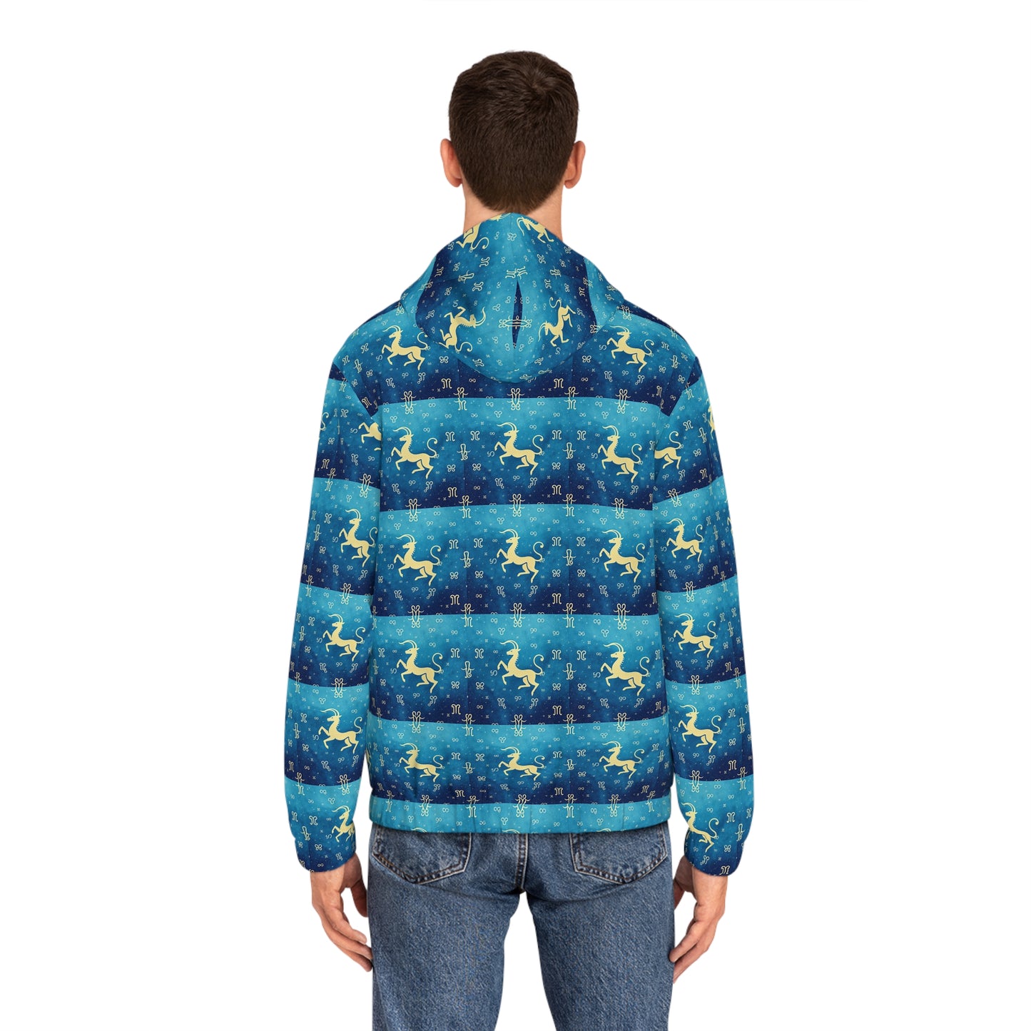 Full-Zip Hoodie (AOP), Aquarius, Zodiac v4, Pattern
