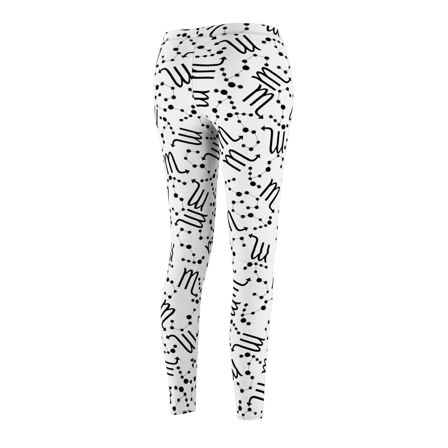 Women's Zodiac Cut & Sew Casual Leggings Scorpio Zodiac sign