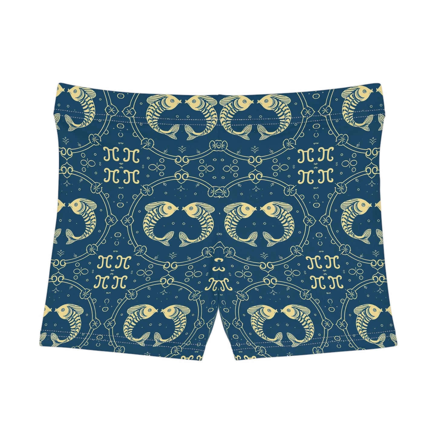 Women's Shorts, AOP, Pisces, Zodiac, Pattern